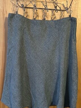 Studio Y Women's Blue-Gray Textured A-Line Skirt Size 11/12